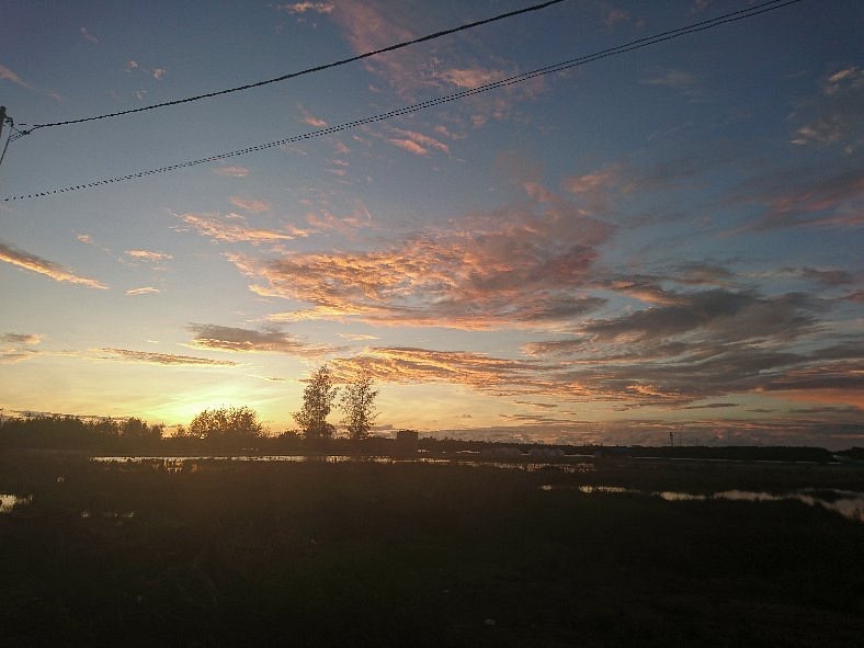 Pemandangan Sunset di dekat Pelabuhan Singkil