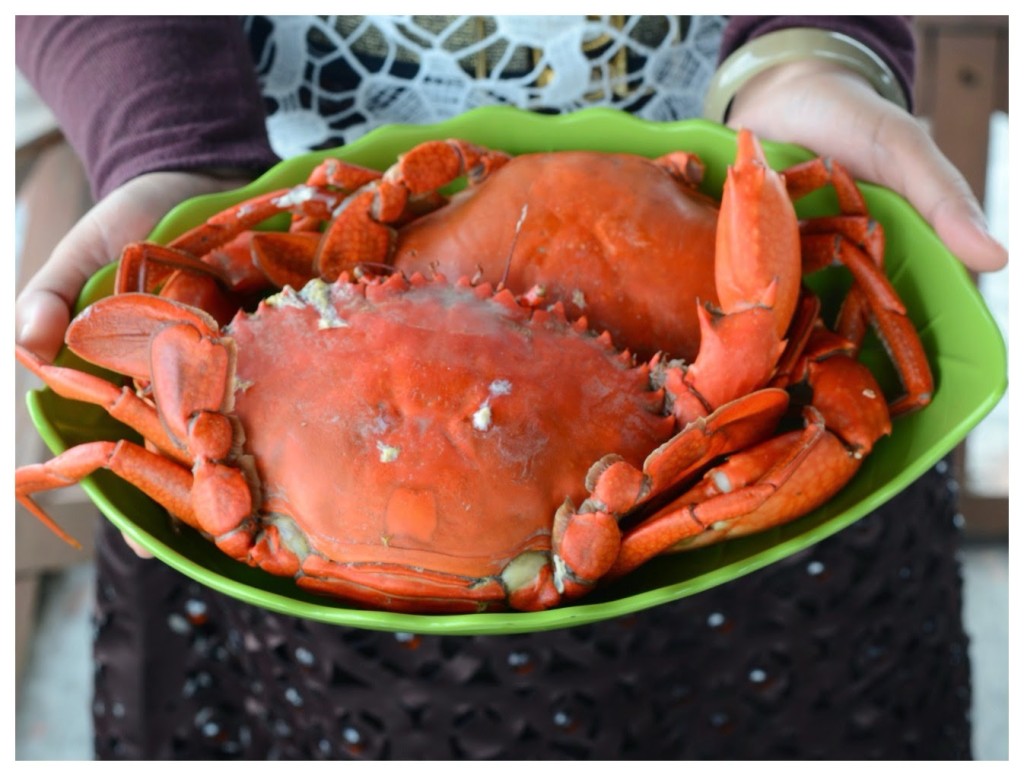 Kuliner hasil Sungai Pulo Sarok yaitu kepiting bakau